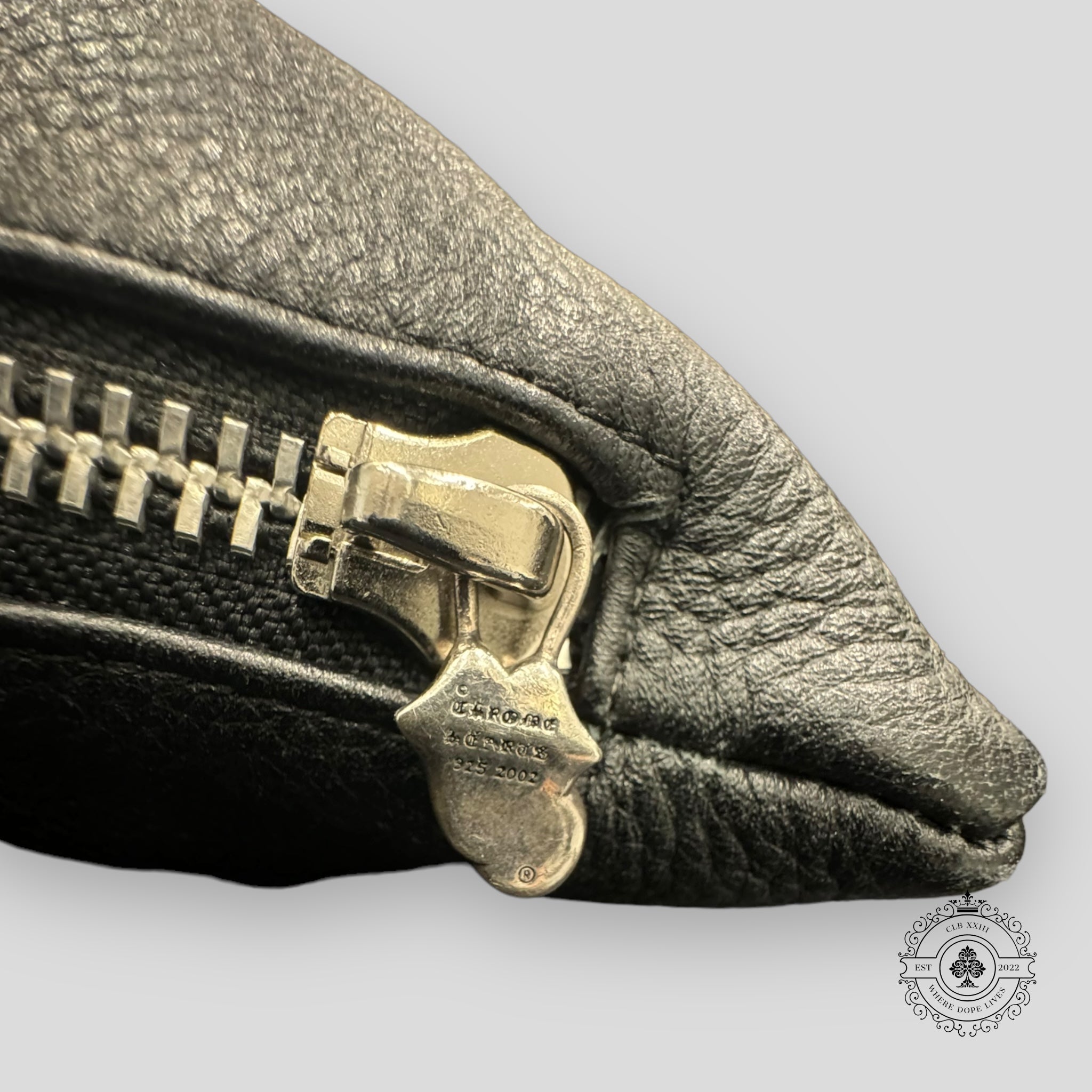 Chrome Hearts Rolling Stone Pillow leather sterling .925 zipper