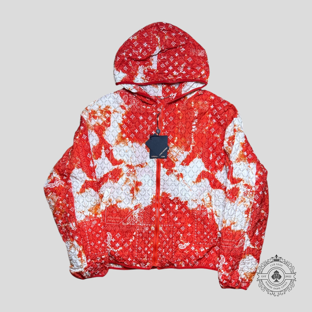 Louis Vuitton Monogram Bandana Jacket in Orange 52 Men's zip hoodie unisex