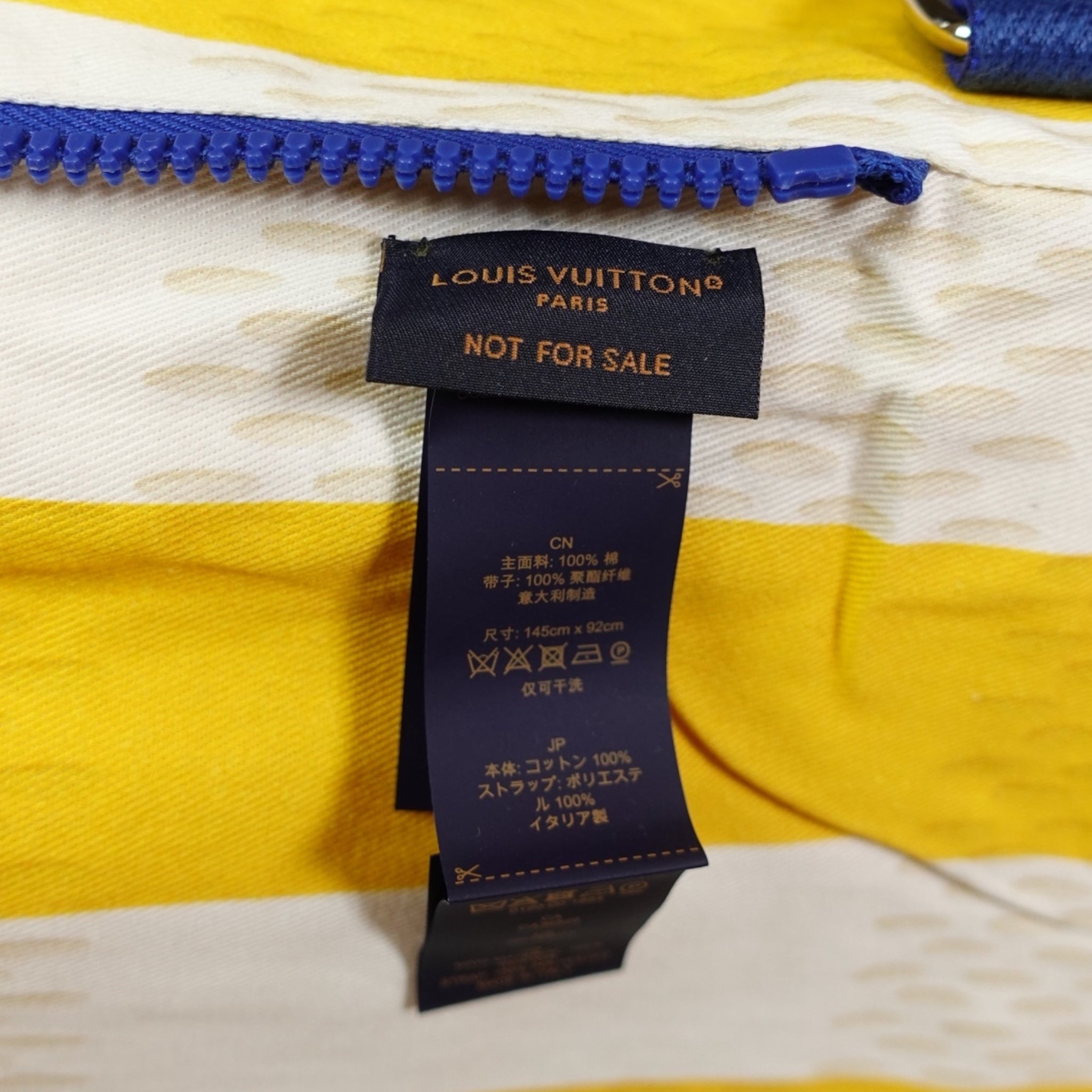 Louis Vuitton SS26 Beach Towel / new Bag in Yellow blue