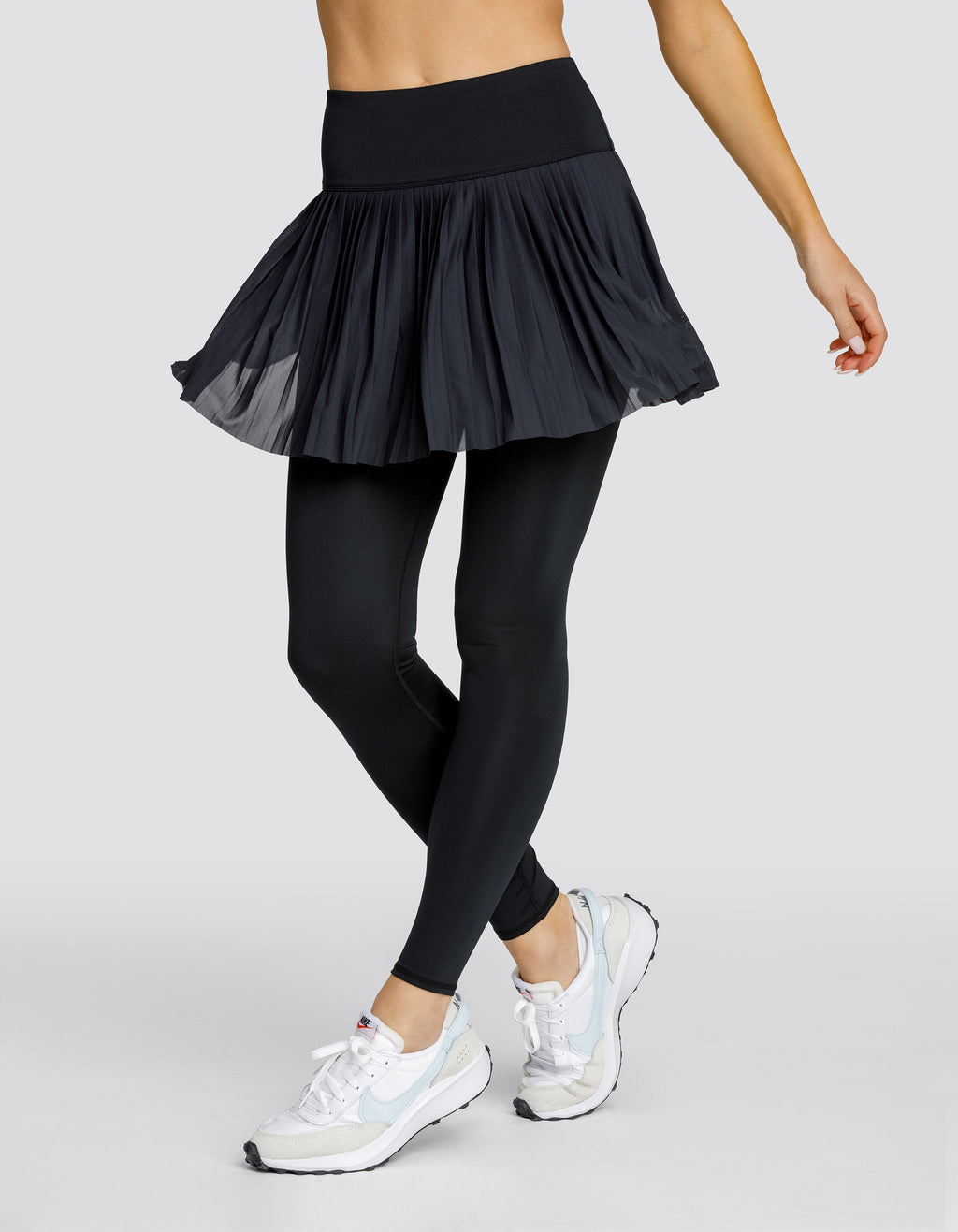 ALLEGRO hi-rise SKIRTED LEGGING - Black Onyx Spin-it ladies sassy black