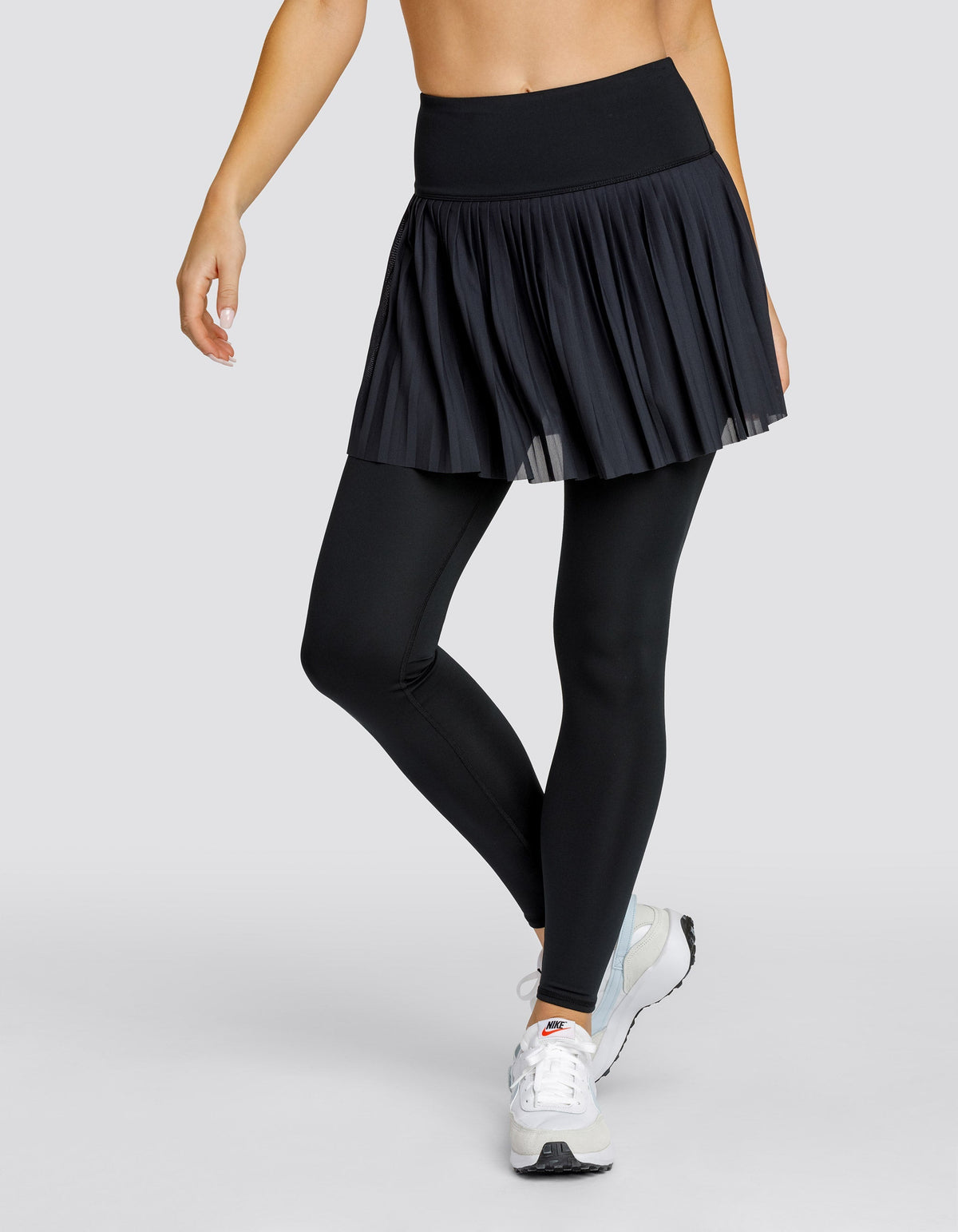 ALLEGRO hi-rise SKIRTED LEGGING - Black Onyx Spin-it ladies sassy black