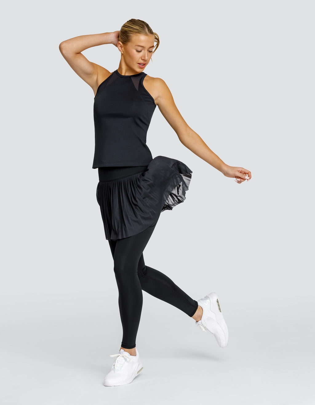 ALLEGRO hi-rise SKIRTED LEGGING - Black Onyx Spin-it ladies sassy black