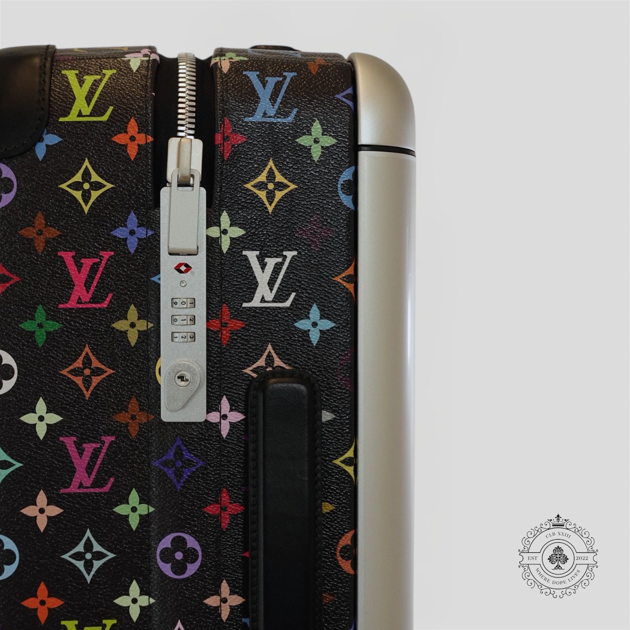 Louis Vuitton x Takashi Murakami Horizon 55 Suitcase luggage LV Unisex logo