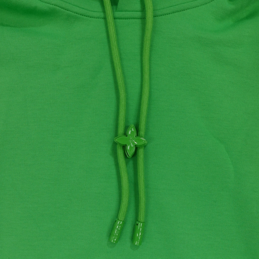 Louis Vuitton Monogram Flower Metal Stopper Hoodie in Green XL men's sweatshirt