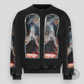 Who Decides War Descent Crewneck Sweater In Vintage Grey pullover men's unisex L