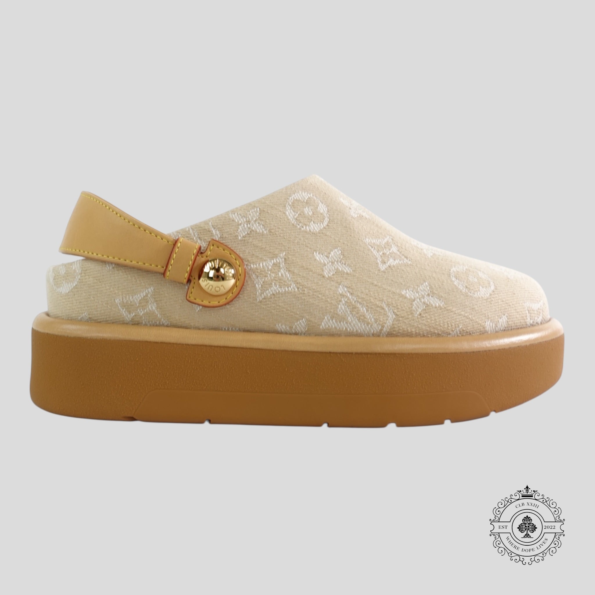 Louis Vuitton Aspen Platform Clogs ladies shoes 37 6.5