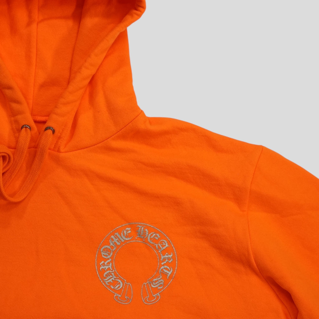 Chrome Hearts Miami Exclusive Horseshoe Logo Hoodie in Orange men's S L