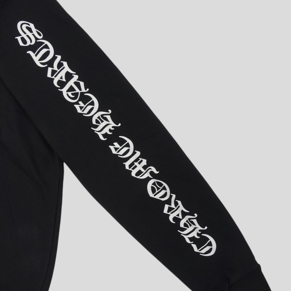 Chrome Hearts Scroll Logo Hoodie in Black sweatshirt men's unisex LG