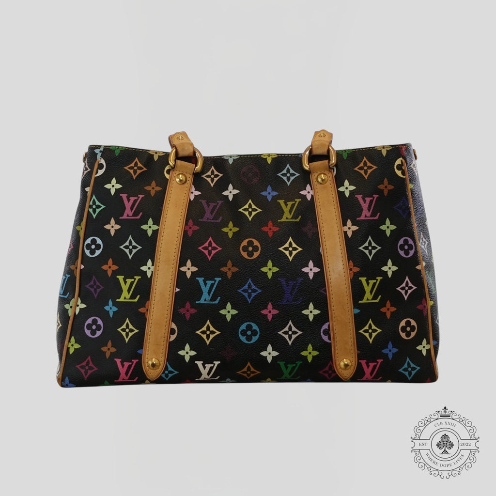 Louis Vuitton x Takashi Murakami Aurelia MM Monogram Purse in Black handbag