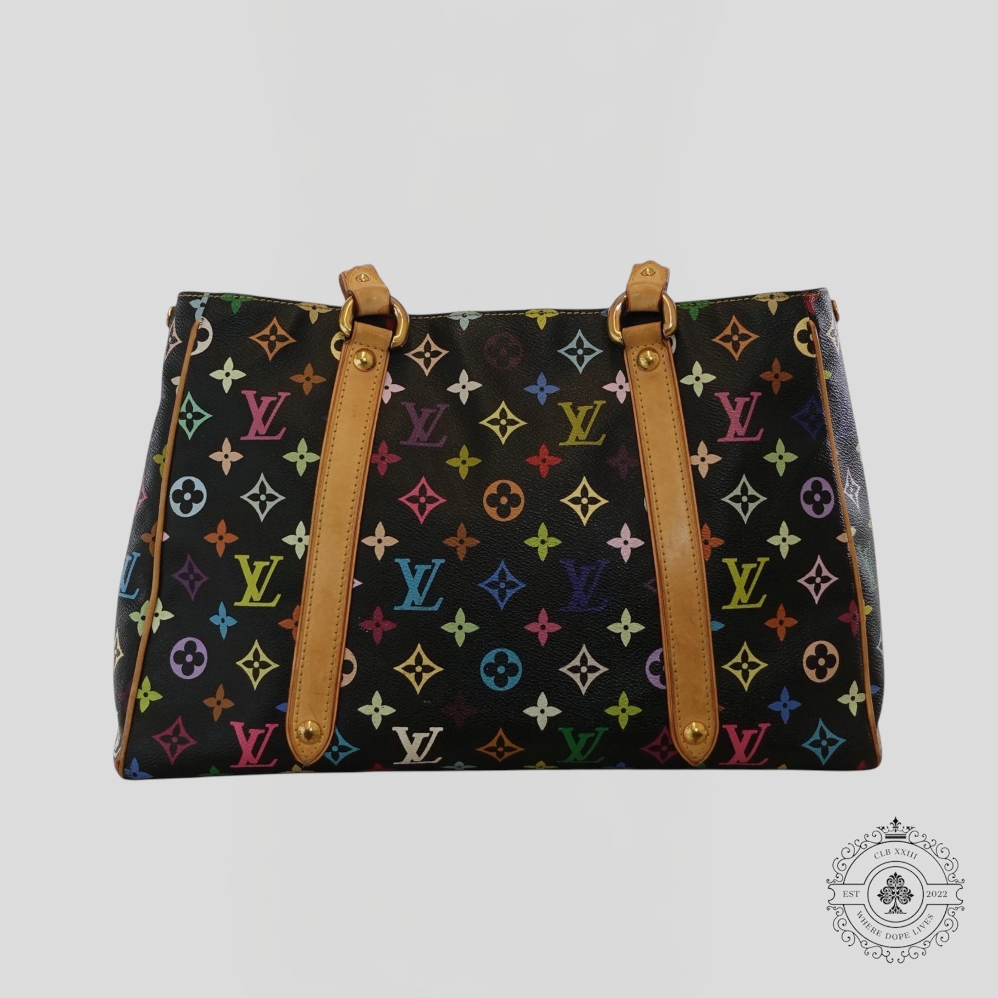 Louis Vuitton x Takashi Murakami Aurelia MM Monogram Purse in Black handbag