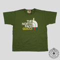 Gucci X The North Face Cat Print Tee in Green LG men's Unisex