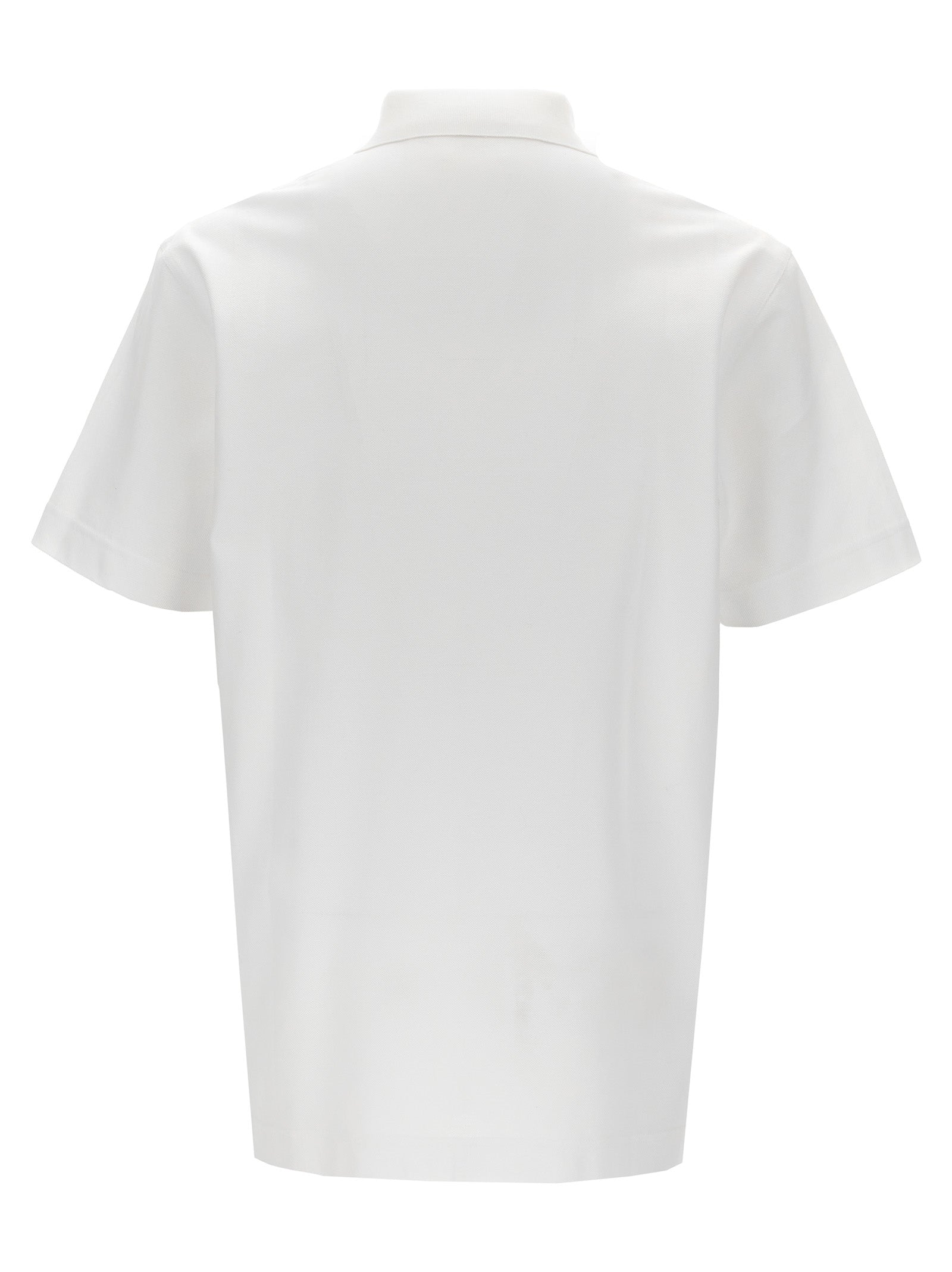 Givenchy Men's Logo Embroidery cotton Polo Shirt white