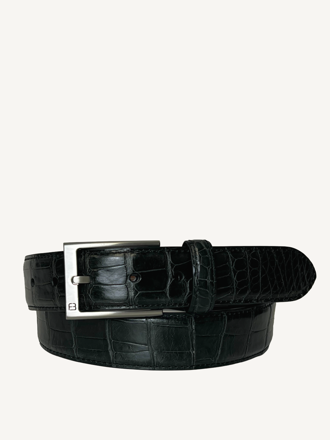 Black Genuine Alligator Skin Belt | 1 3/8" Width Men's