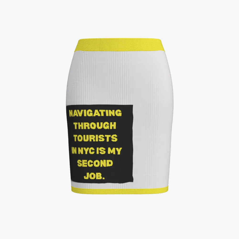 BYMANYC ® New York CITYSCAPE Eco Mini Skirt pencil graffiti