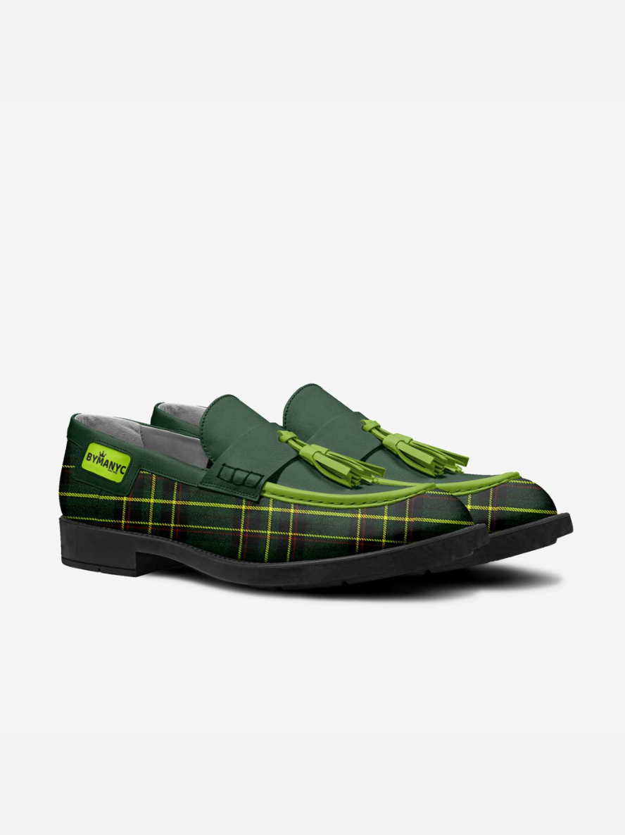 BYMANYC ® New York plaid loafers Timeless formal Luxury Dress Shoes for Men