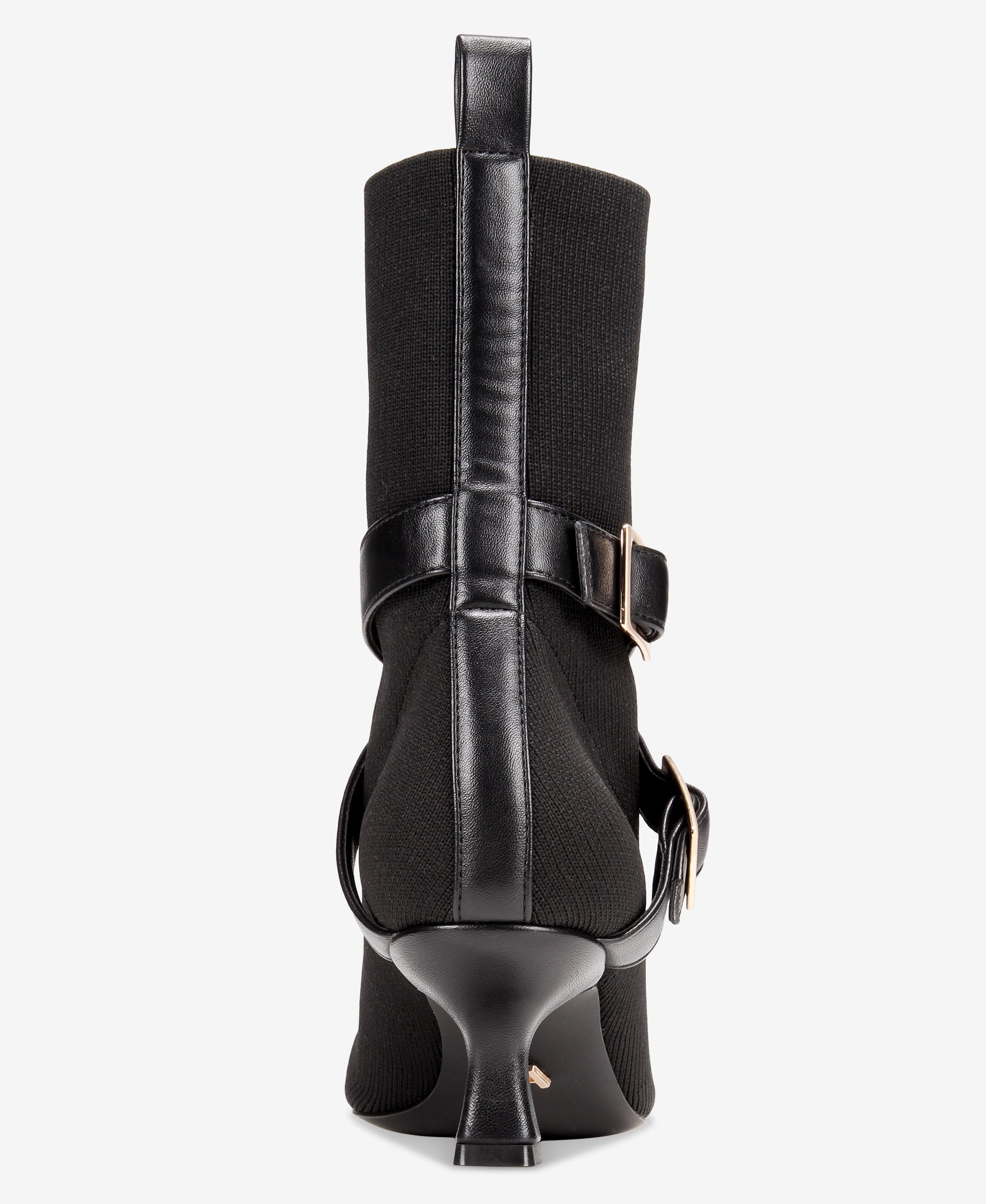 Alma Booties Black extended sizes plus 9-14kitten heel boots