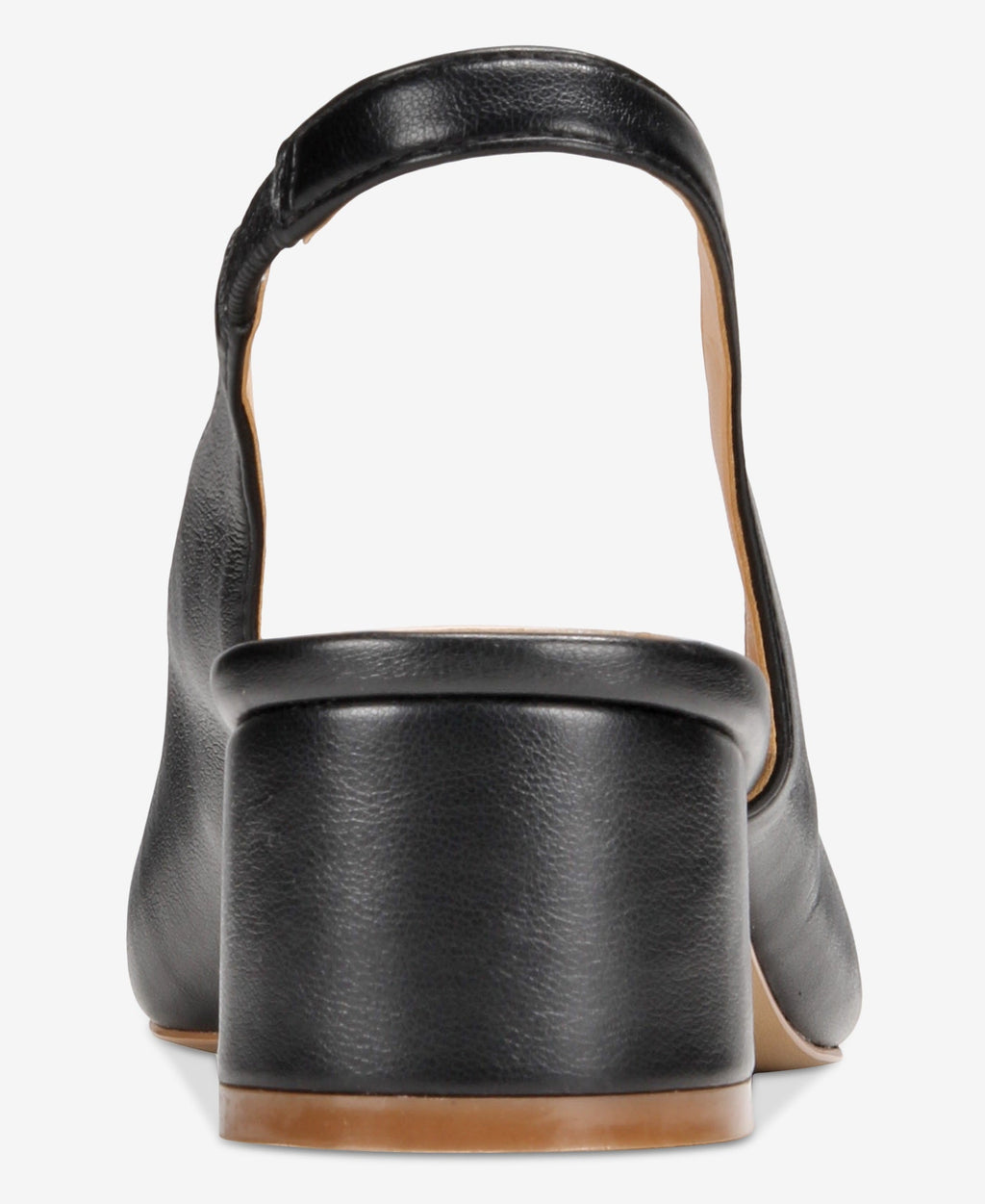 Evie Slingback Black shoes heels low extended sizes 9-13 Vaila