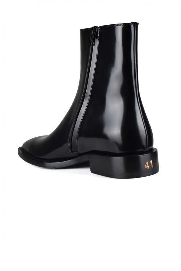 Balenciaga Men's Boots black patent leather