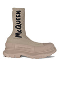 Alexander Mcqueen Men's Graffiti Tread Slick Boots