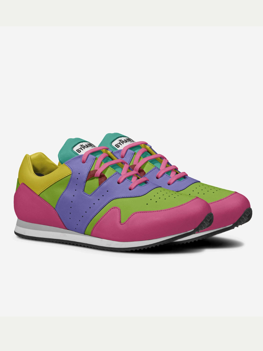 Broadway Vegan Sneakers | BYMANYC ® New York Eco Couture shoes colorful