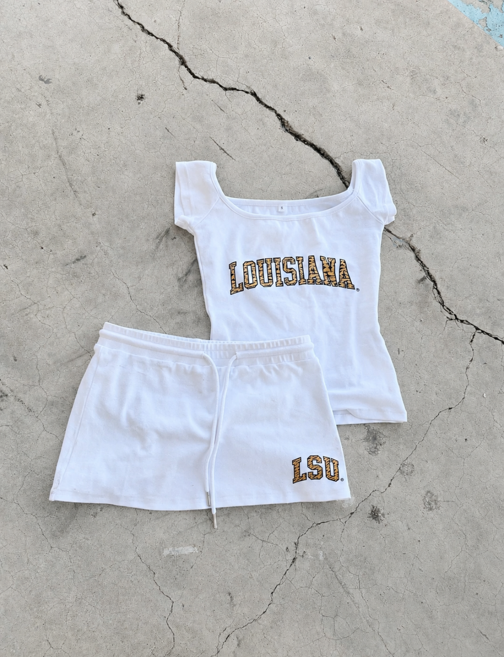 Baton Rouge Off the Shoulder top shirt Louisiana LSU Tigers Ladies