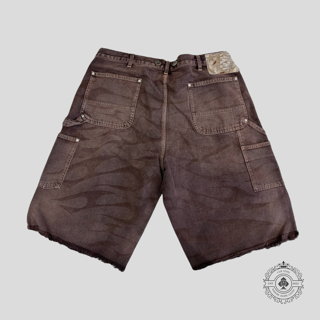 Hellstar Denim jean Shorts in Brown men's  S M