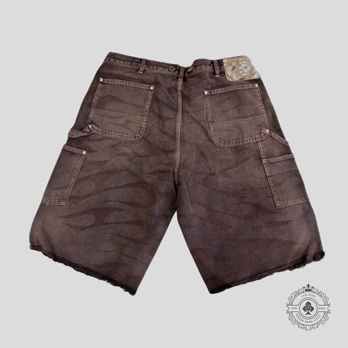 Hellstar Denim jean Shorts in Brown men's  S M
