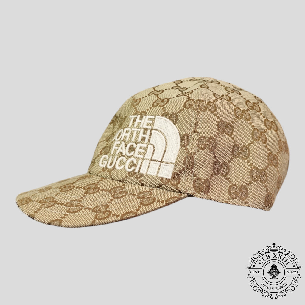 Gucci X The North Face Hat in Camel / Orange Cap GG logo Orange