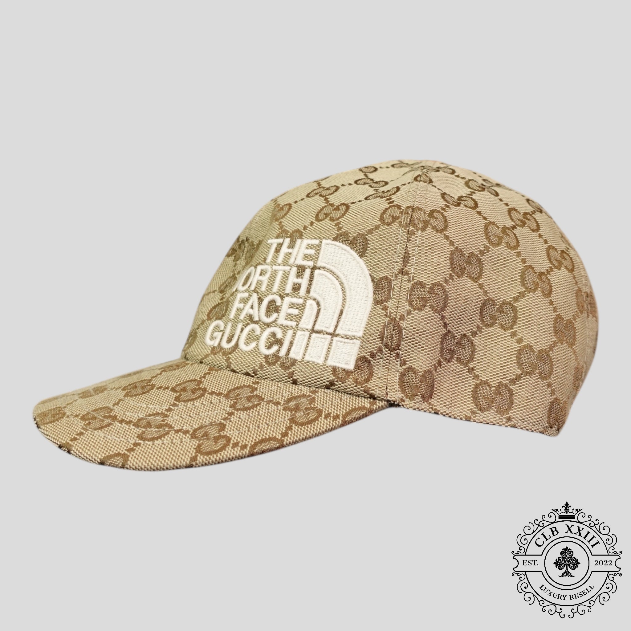 Gucci X The North Face Hat in Camel / Orange Cap GG logo Orange