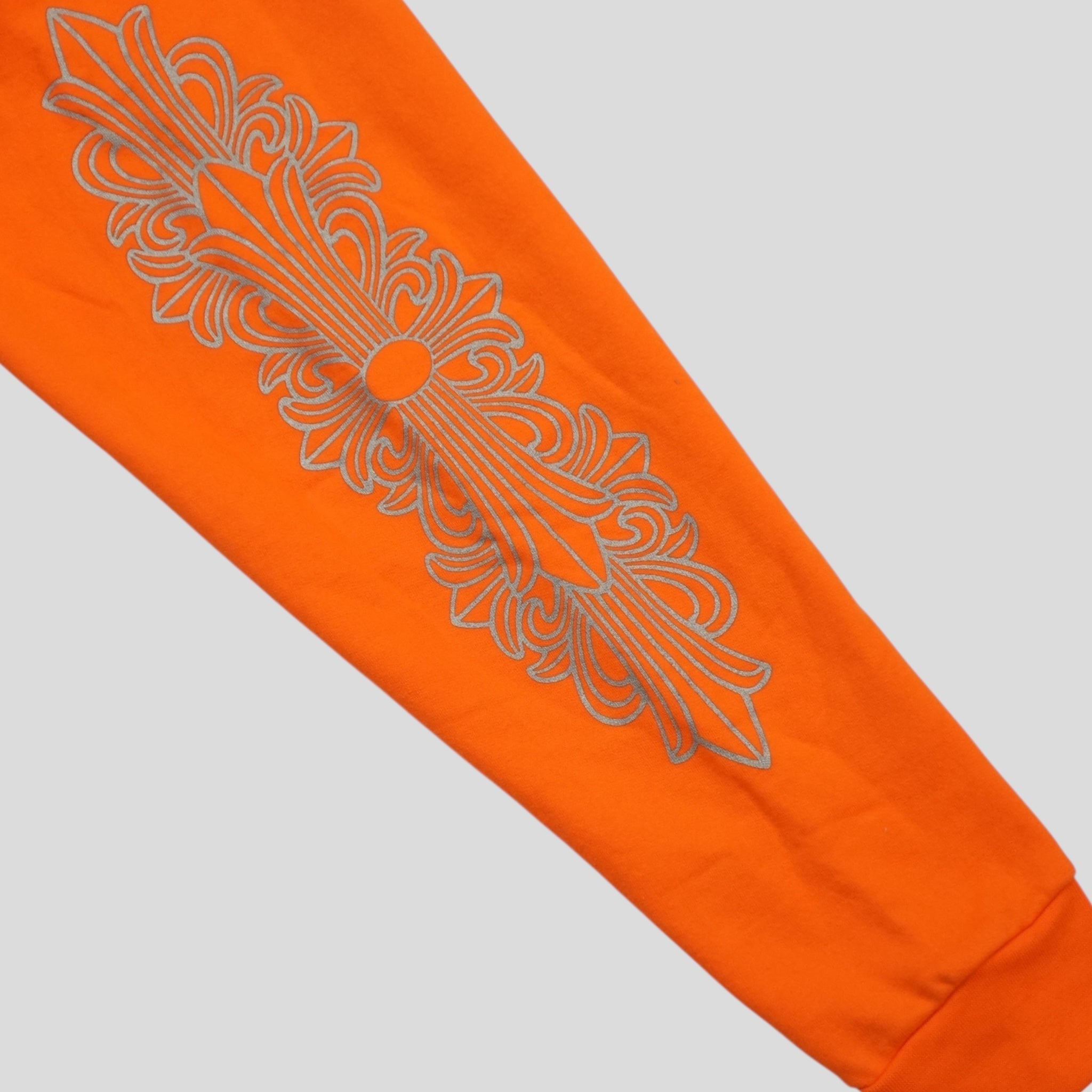 Chrome Hearts Miami Exclusive Horseshoe Logo Hoodie in Orange men's S L