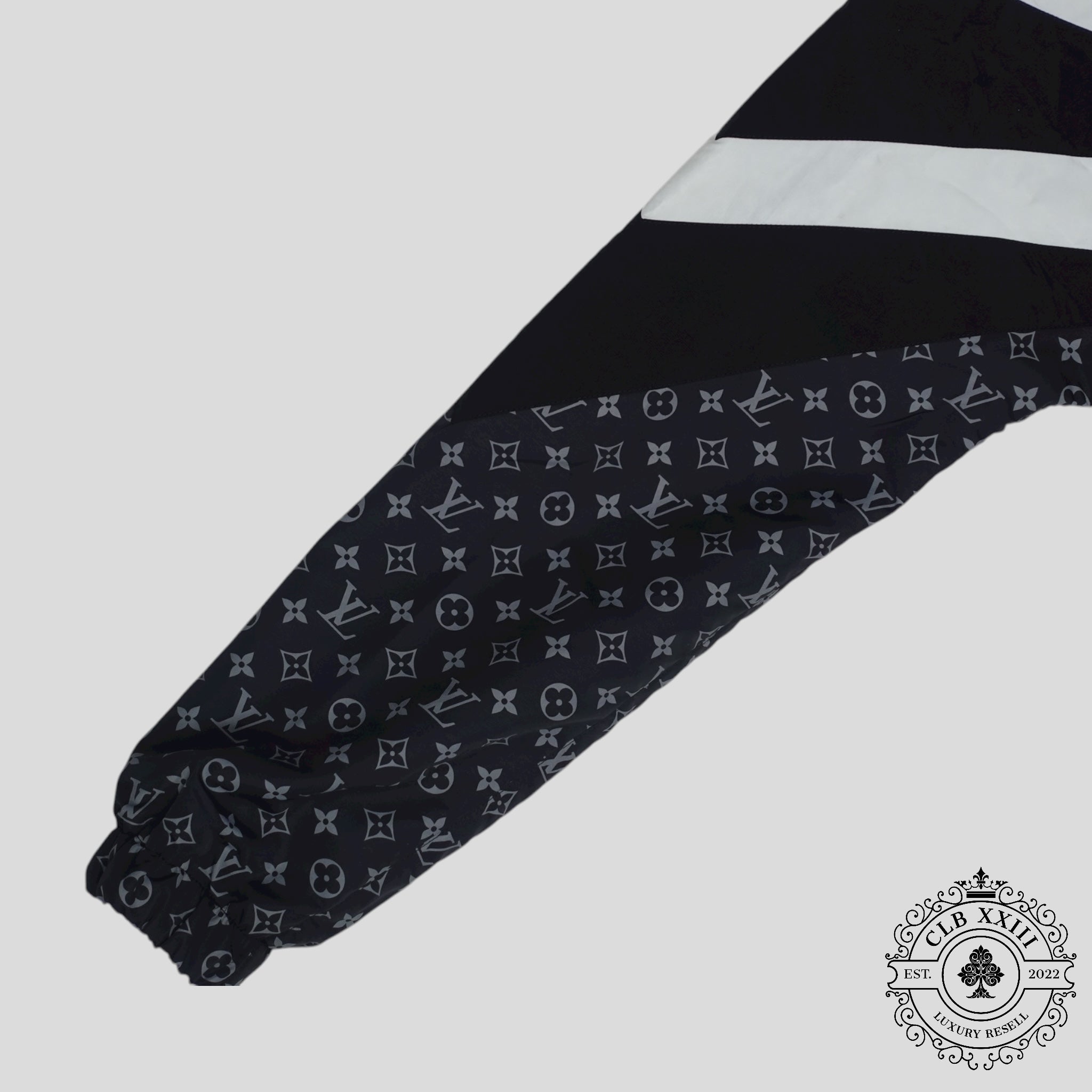 Louis Vuitton Monogram Nylon Printed Track Top in Black coat jacket men's unisex 52