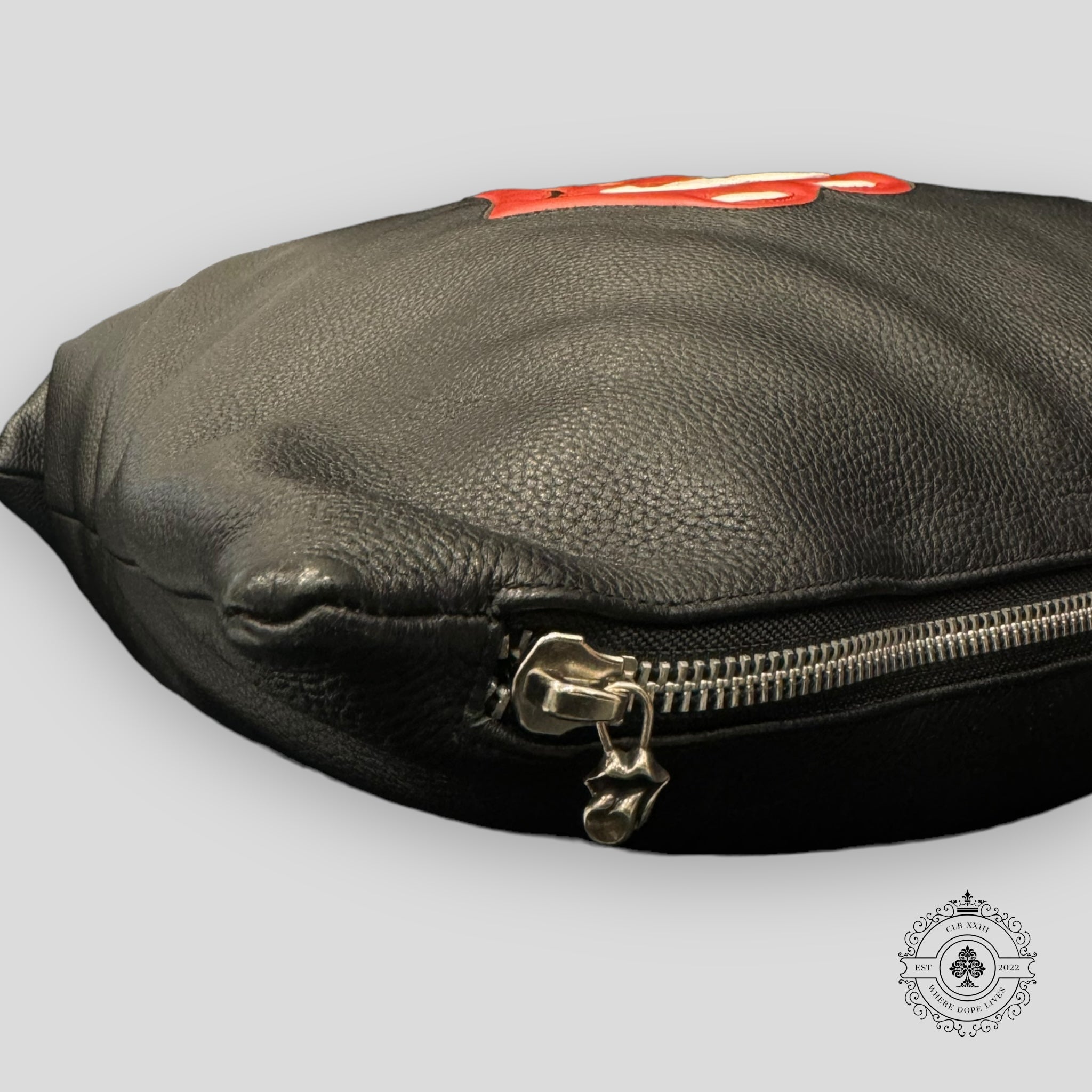 Chrome Hearts Rolling Stone Pillow leather sterling .925 zipper