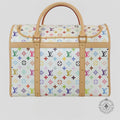 Louis Vuitton x Takashi Murakami Dog Pet Bag carrier in White New LV