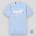 Moncler Running Logo Tee in Light Blue unisex men's shirt Med