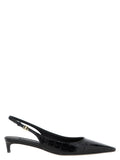 Dolce & Gabbana ladies 'Mun' Slingback croc slingback low heel shoes black