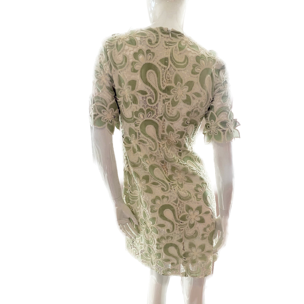 Florette Bateau Neckline Shift Dress embellished church career wedding