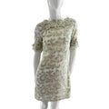 Florette Bateau Neckline Shift Dress embellished church career wedding