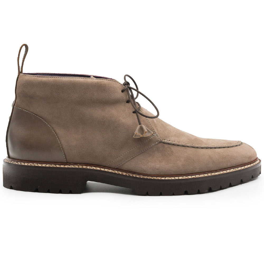 46-605-TPE CAMPO HIGH Italian Sueded Goatskin Chukka Boot, Taupe men's