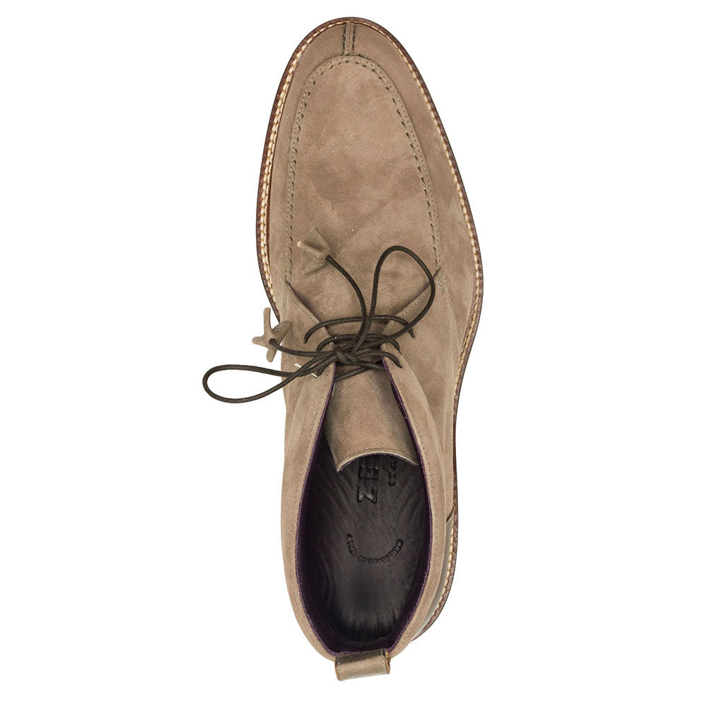 46-605-TPE CAMPO HIGH Italian Sueded Goatskin Chukka Boot, Taupe men's