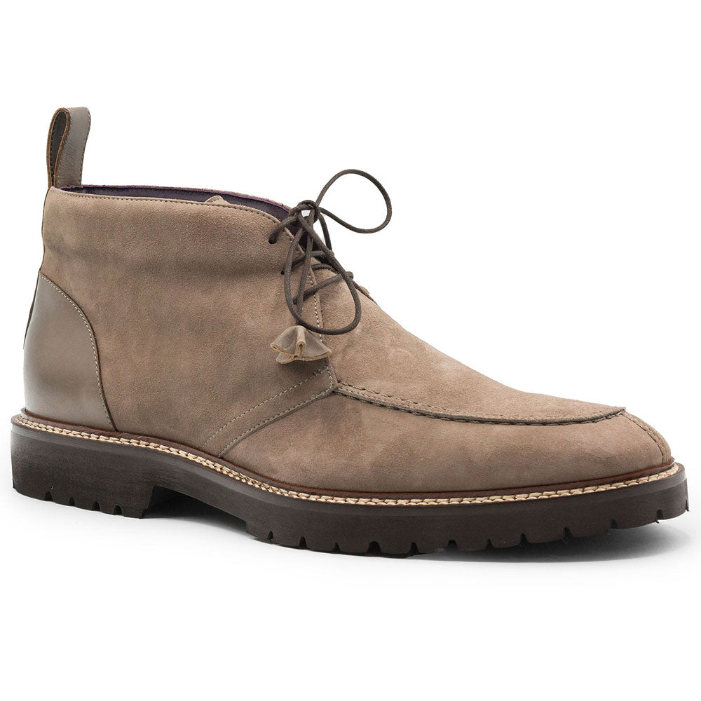 46-605-TPE CAMPO HIGH Italian Sueded Goatskin Chukka Boot, Taupe men's