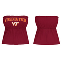 The VT Strapless Virginia Tech Hokies Blouson Top Shirt Ladies
