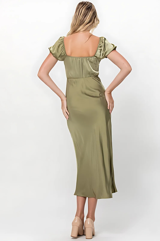 Romance in Rome Satin Dress  3 colors wedding S M L