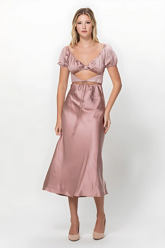 Romance in Rome Satin Dress  3 colors wedding S M L