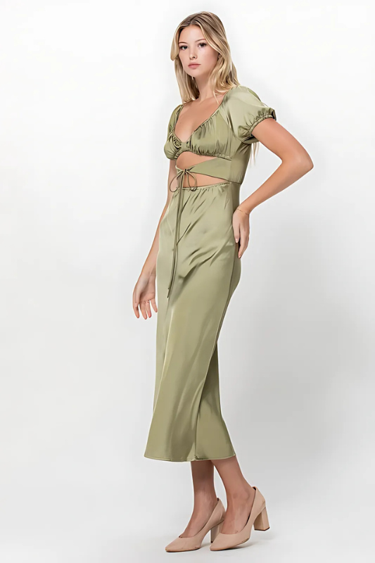 Romance in Rome Satin Dress  3 colors wedding S M L