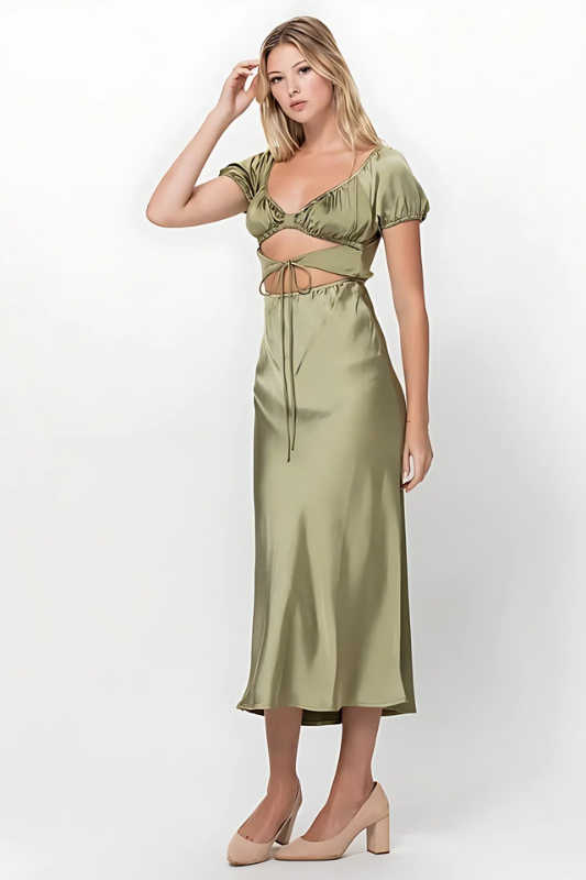 Romance in Rome Satin Dress  3 colors wedding S M L