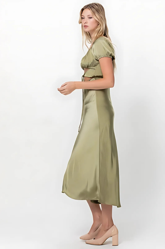 Romance in Rome Satin Dress  3 colors wedding S M L