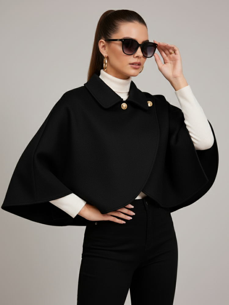 Cropped Cape jacket, Brooklyn Heights | BYMANYC ® New York One-Size