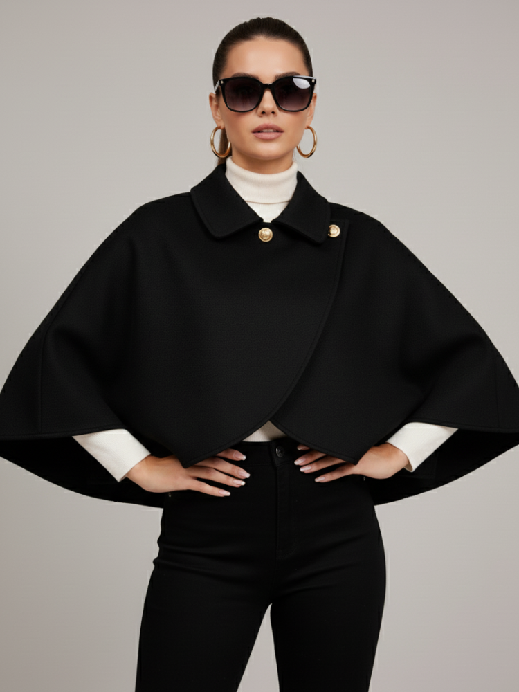 Cropped Cape jacket, Brooklyn Heights | BYMANYC ® New York One-Size
