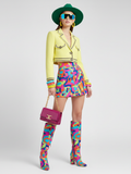 Cropped neon Tweed Jacket TIMES SQUARE BYMANYC ® New York
