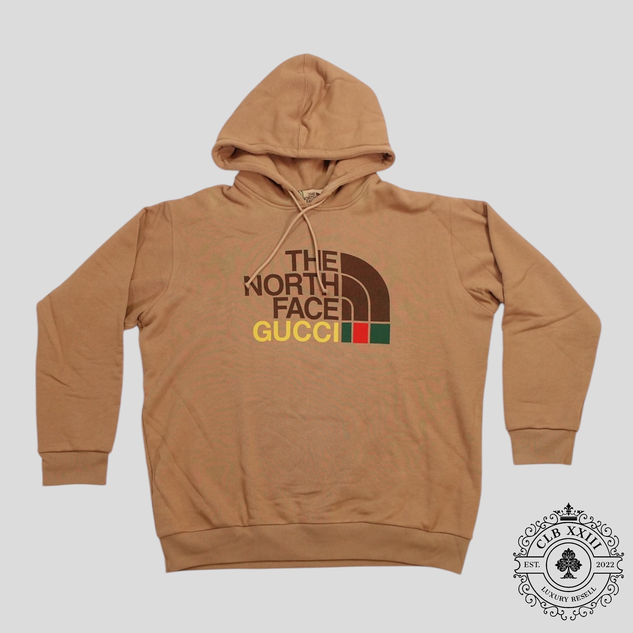 Gucci X The North Face Pullover Hoodie in Brown sweatshirt men's unisex S XL